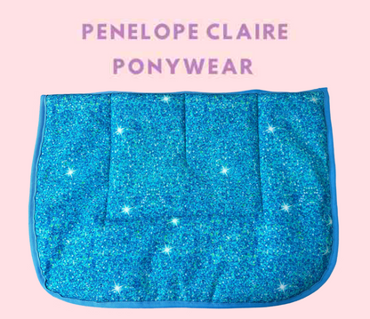 Sparkle Party Kids Saddle Pad - Blue