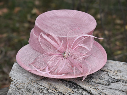 Pink Sinamay Horse Showing Hat