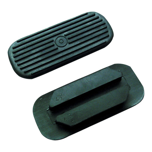 Eureka Rubber Stirrup Treads Round - Black