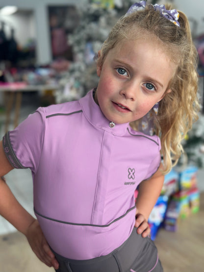 Giddyupgirl Pippa Girls Lilac Riding Top