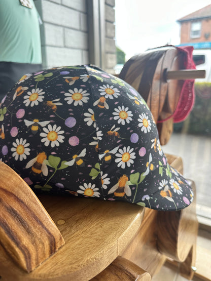 Wild Flowers & Buzzing Bees Kids Helmet Cover