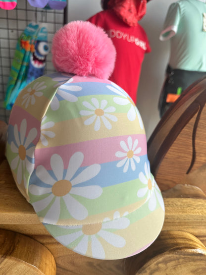 Rainbow Daisy Helmet Cover for Pip