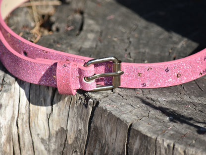 Kids Pink Glitter Belt