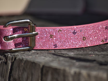 Kids Pink Glitter Belt