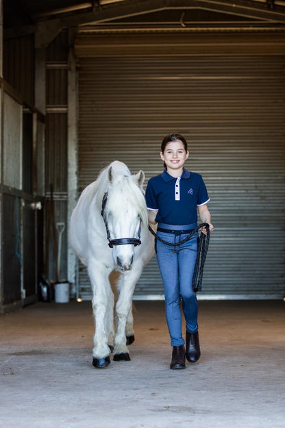 Earlwood Equine Navy Kids Polo