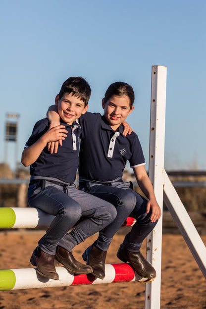 Earlwood Equine Navy Kids Polo