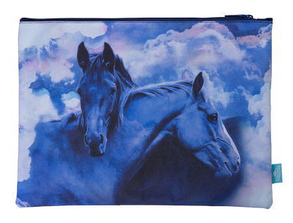 Spencil Sky Dancer Horses A4 Twin Zip Pencil Case